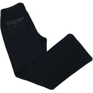 CHICO'S Platinum ~Woman Size 0.5(4 Short)~ Black Jeans Bootcut, Stretch NWOT.